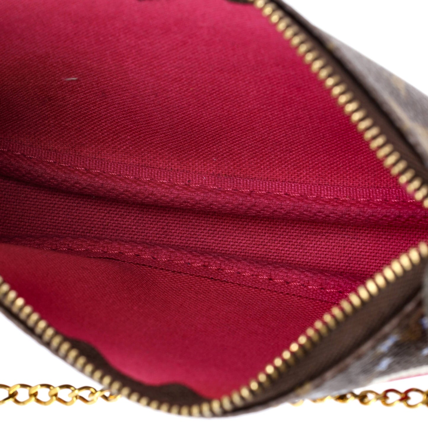 Louis Vuitton Pochette Accessoires Limited Edition Christmas Animation Monogram Canvas Mini