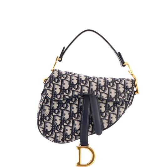 Christian Dior Saddle Handbag Oblique Canvas Mini