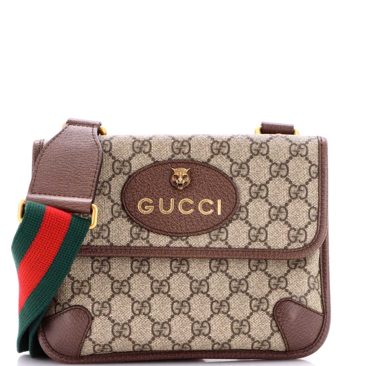 Gucci Neo Vintage Flap Messenger Bag in GG Coated Canvas, Small