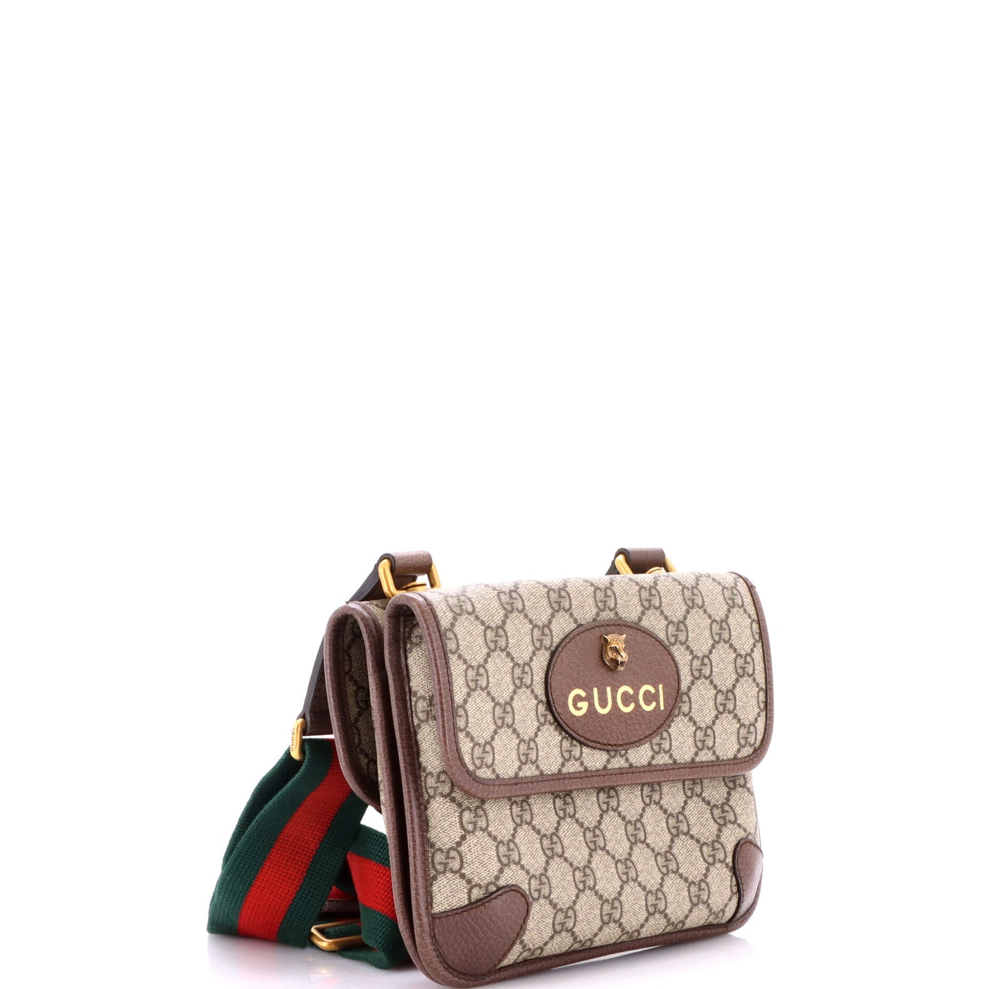 Gucci Neo Vintage Flap Messenger Bag in GG Coated Canvas, Small