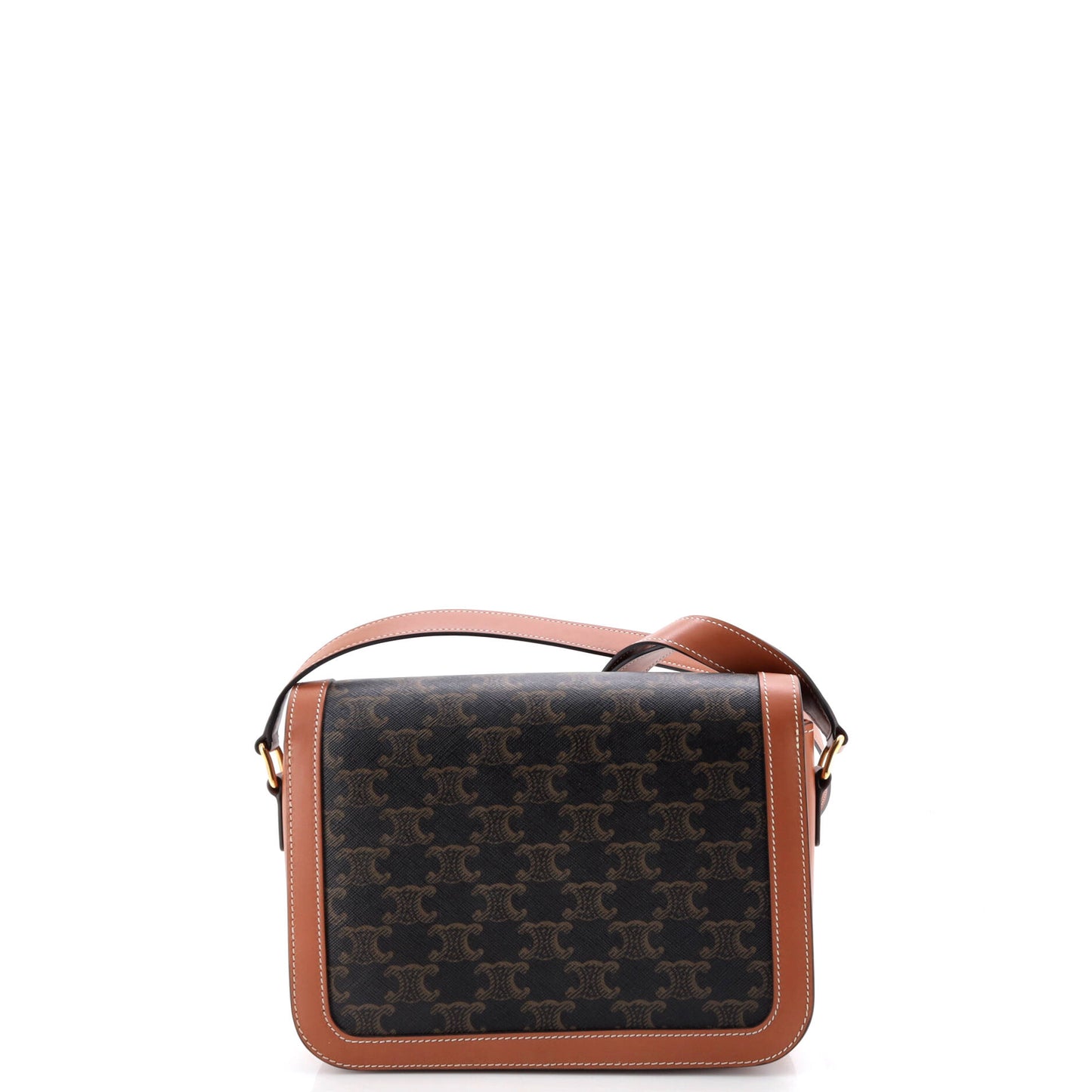 Celine Triomphe Medium Coated Canvas Shoulder Bag