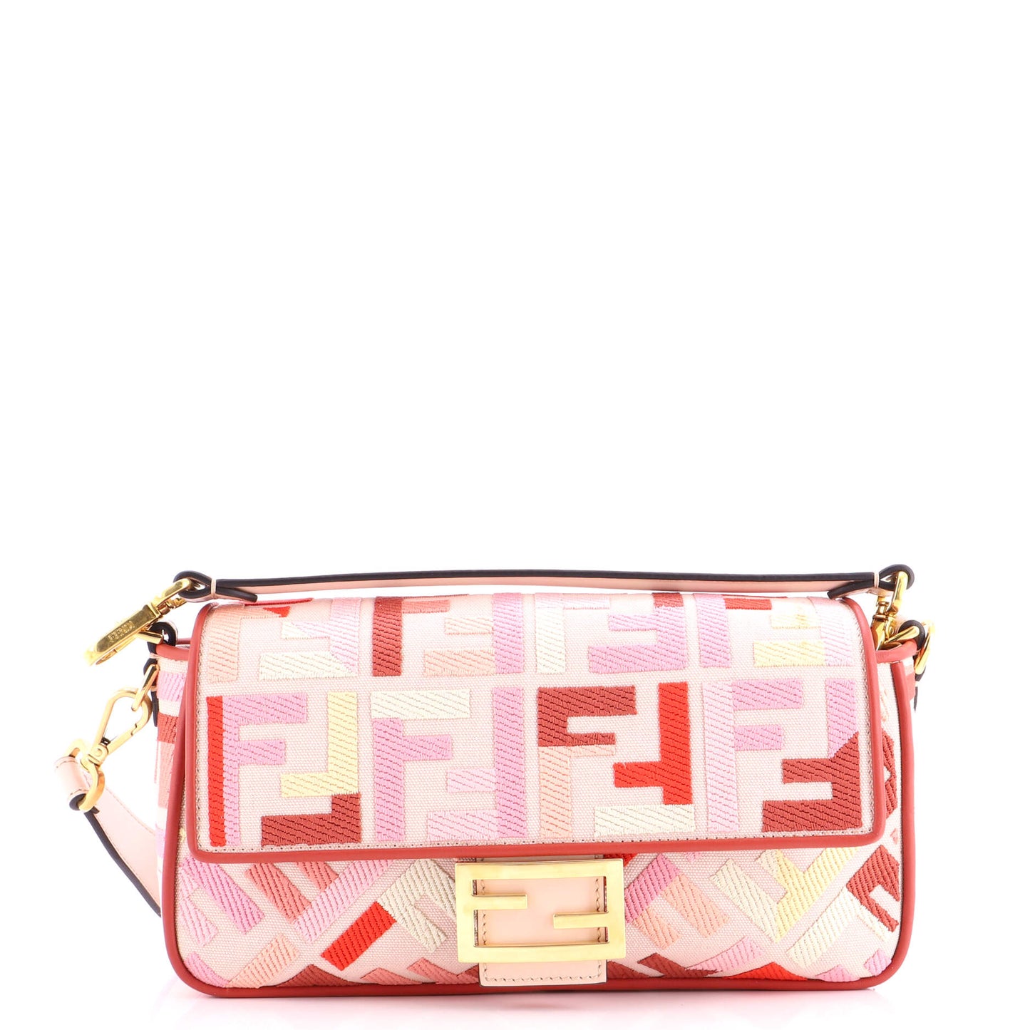 Fendi Baguette NM Medium Bag in Zucca Embroidered Canvas