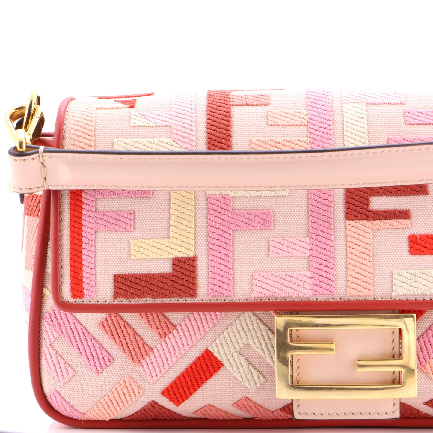 Fendi Baguette NM Medium Bag in Zucca Embroidered Canvas