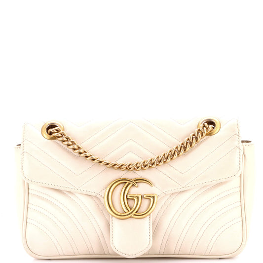 Gucci GG Marmont Medium Flap Bag in Matelasse Leather