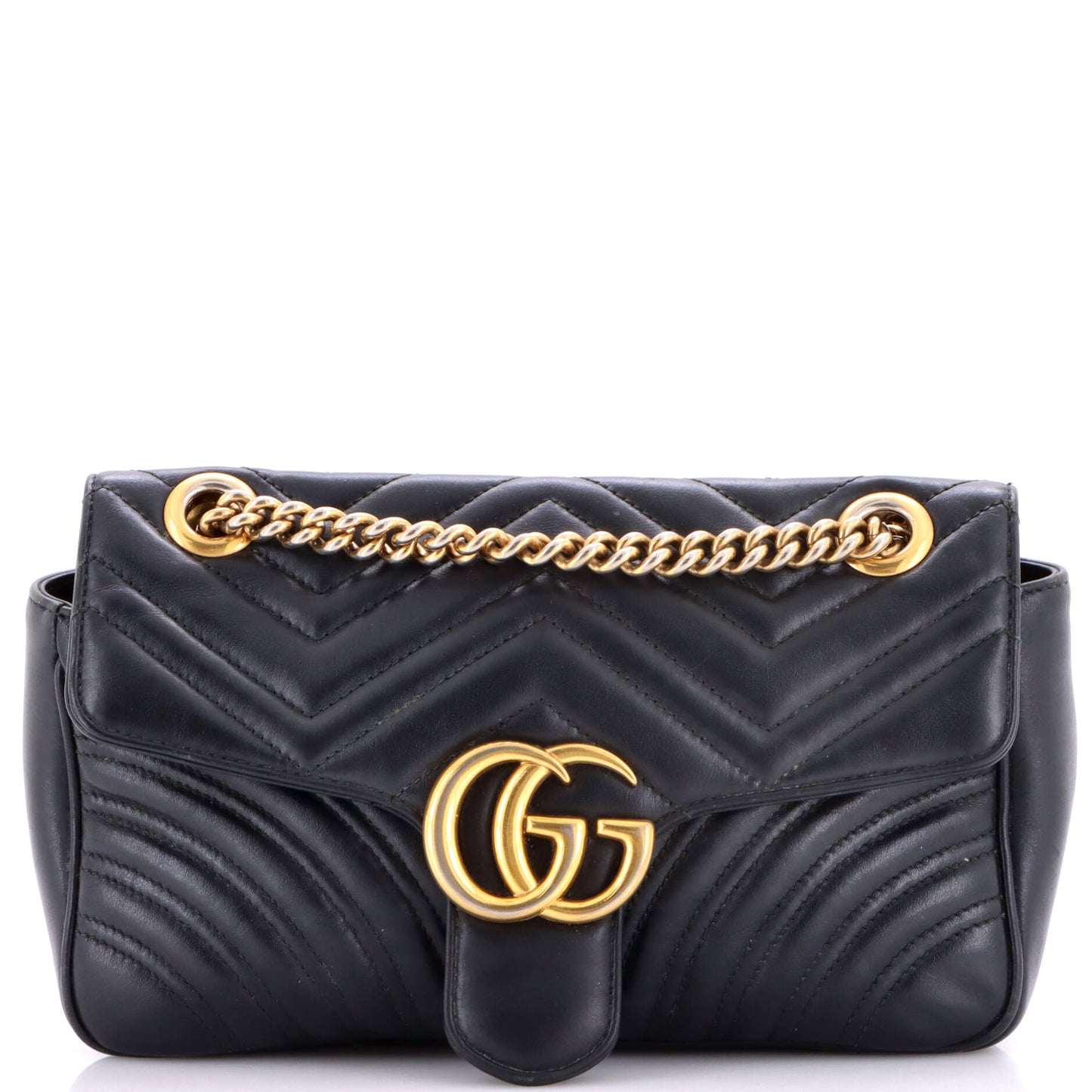 Gucci GG Marmont Medium Flap Bag in Matelasse Leather