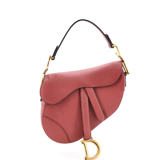 Christian Dior Saddle Leather Mini Handbag