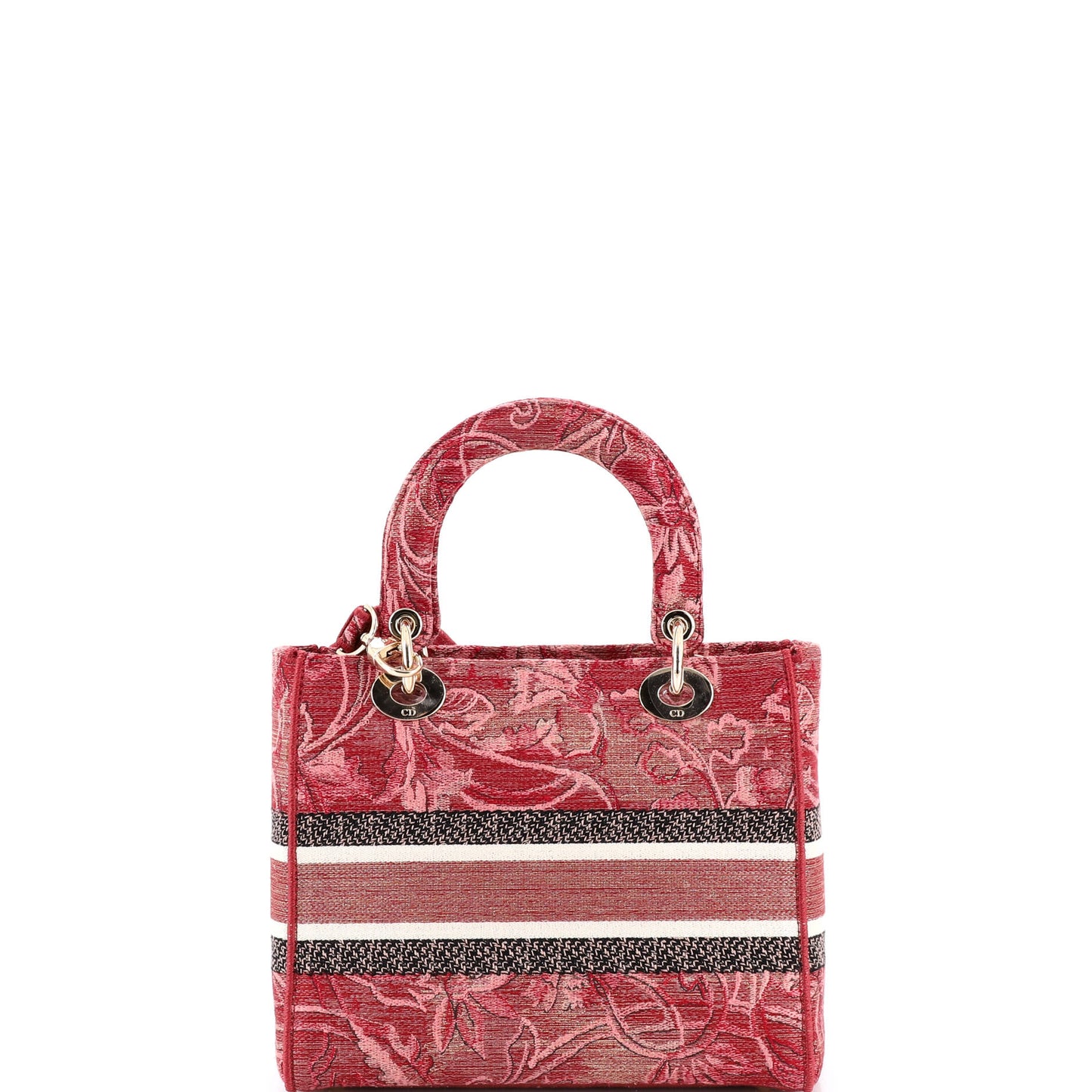 Christian Dior Lady D-Lite Bag, Medium, Embroidered Canvas