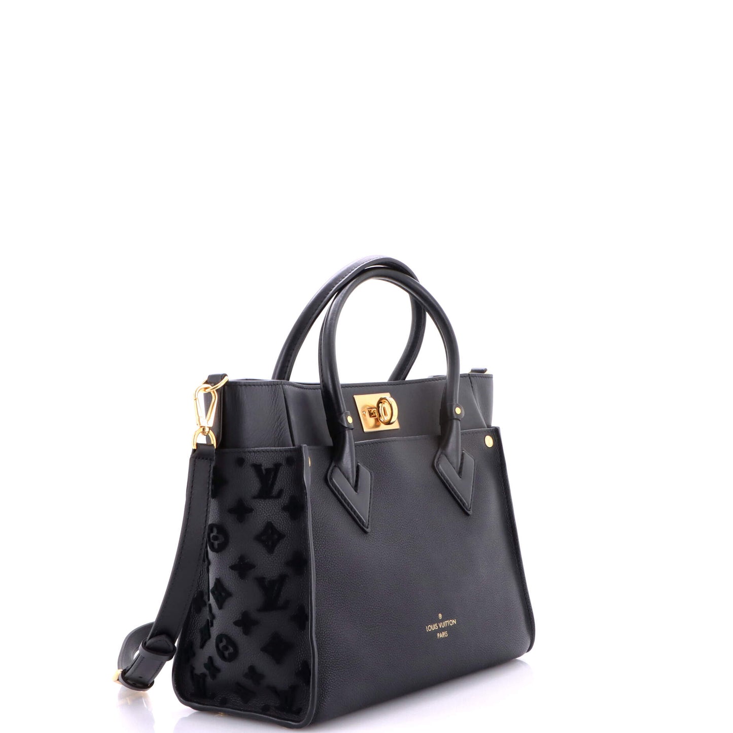 Louis Vuitton On My Side Tote Bag in Monogram Touffetage Leather, MM