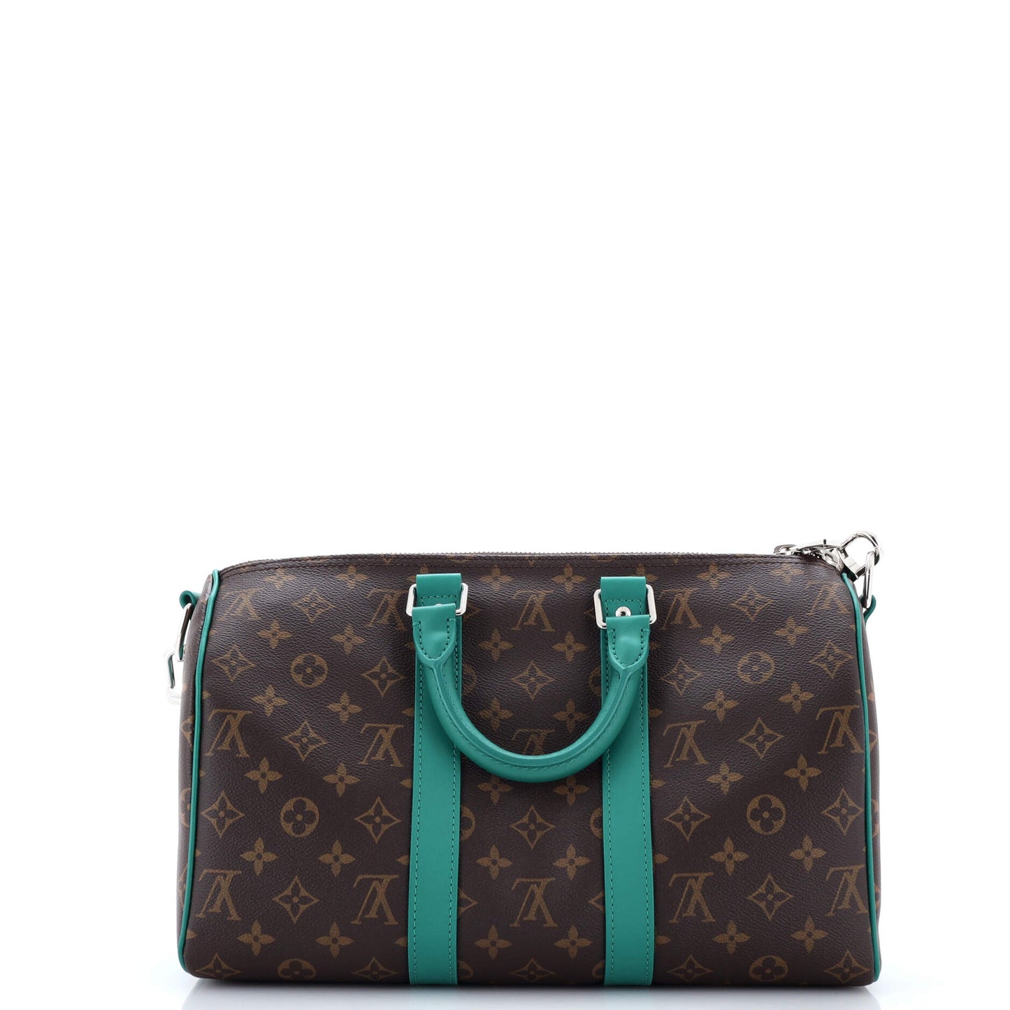 Louis Vuitton Keepall Bandouliere Bag in Macassar Monogram Canvas, Size 35