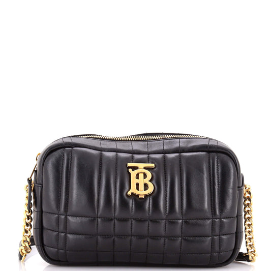Burberry Lola Camera Bag in Quilted Leather, Small