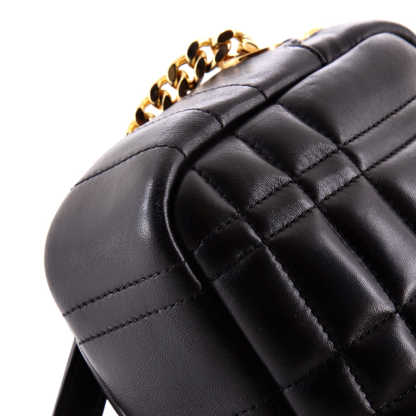 Burberry Lola Camera Bag in Quilted Leather, Small