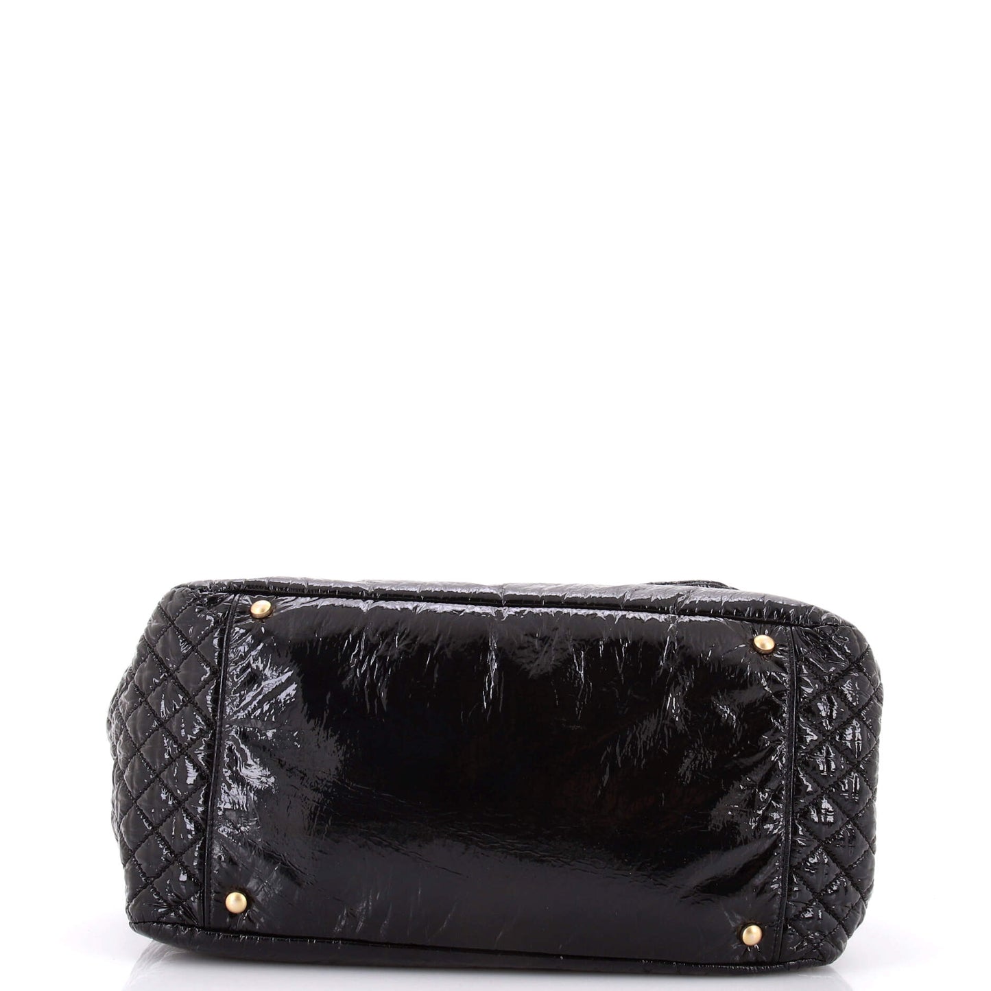 Chanel Lock & Chain Flap Bag in Patent Vinyl, Medium