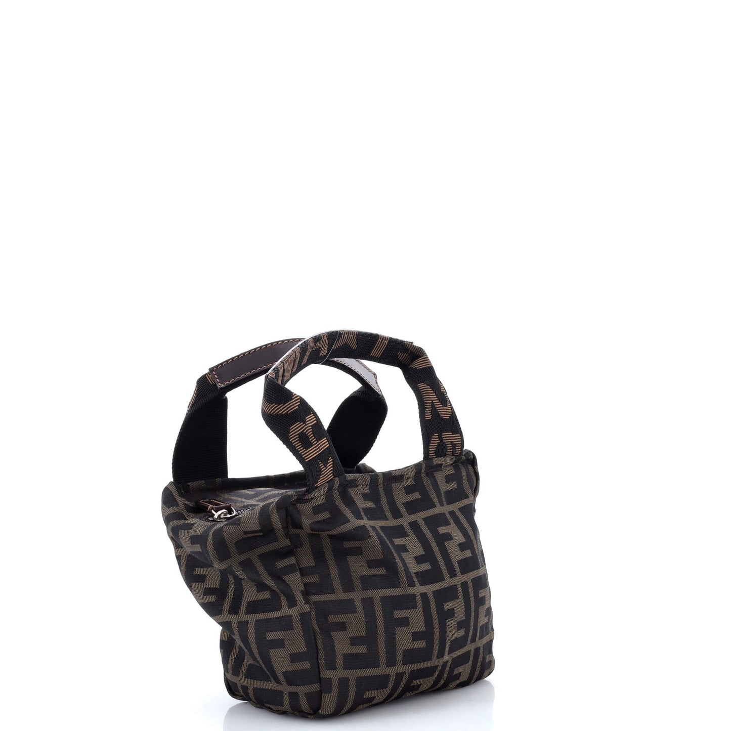 Fendi Vintage 1925 Cosmetic Tote in Pumpkin Canvas, Mini