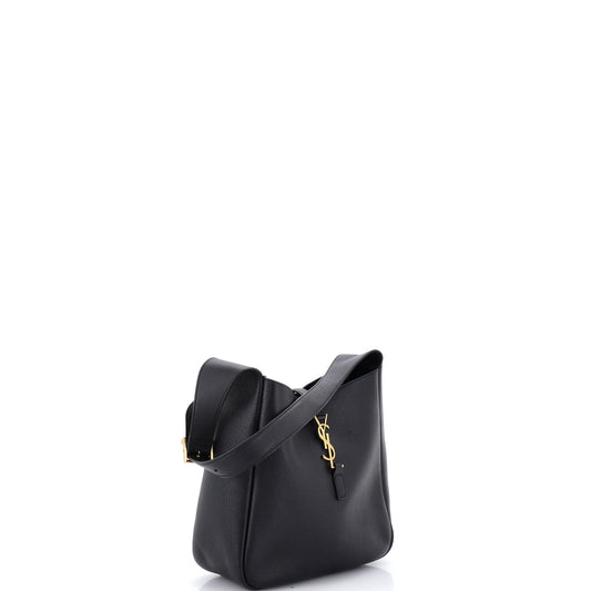 Saint Laurent Le 5 a 7 Supple Hobo Leather Small