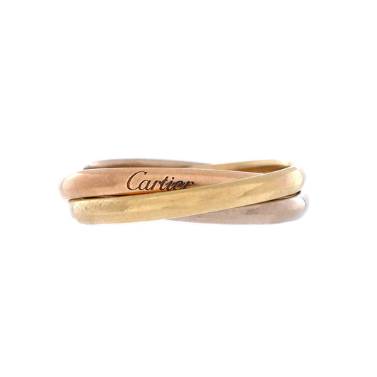 カルティエ トリニティ リング 18K トリコロール ゴールド スモール