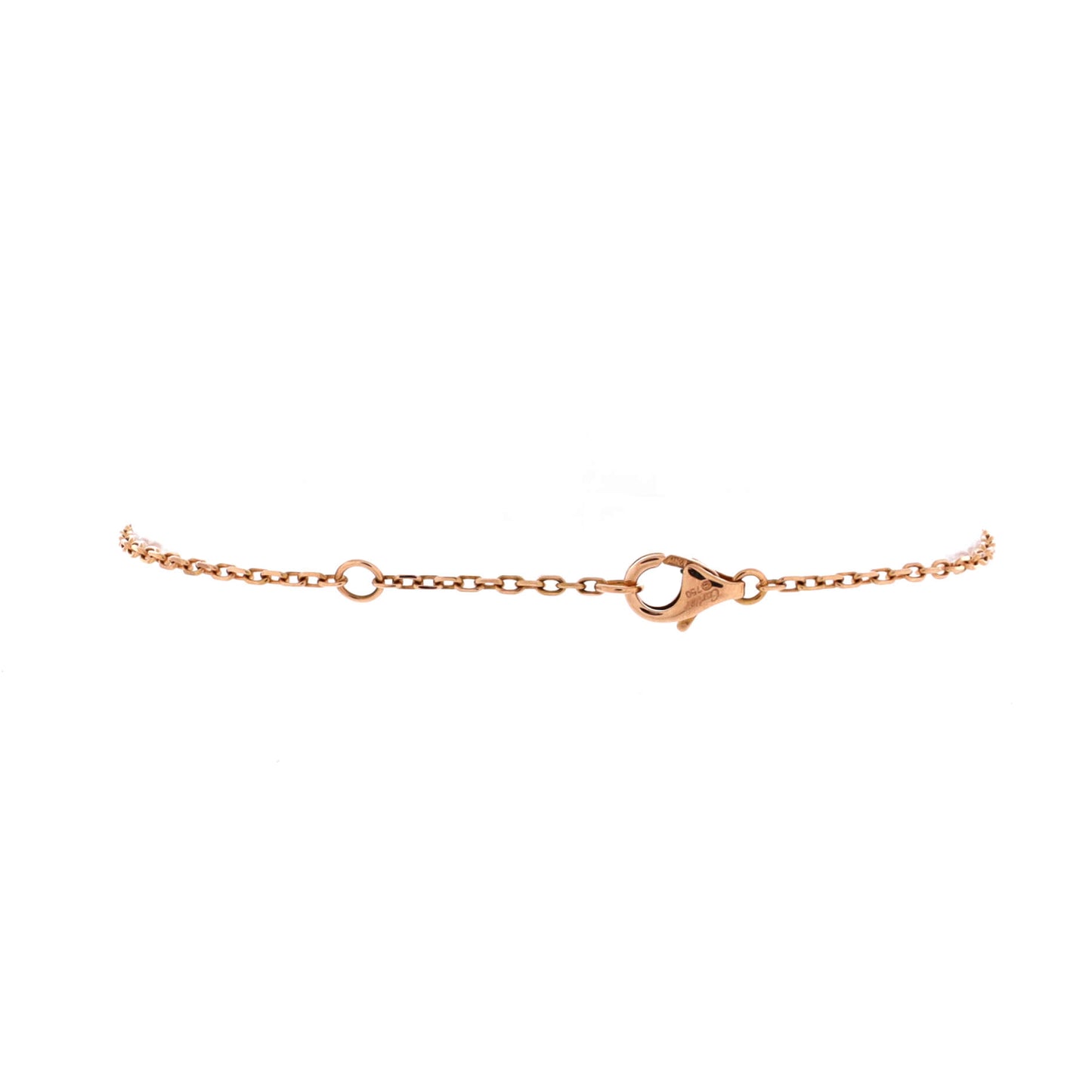 カルティエ ラブ 3 ダイヤモンド インターロッキング ブレスレット 18K ローズゴールド、セラミック、ダイヤモンド