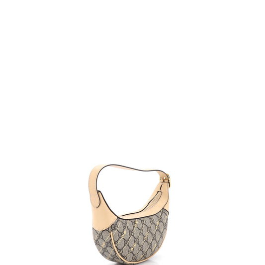 Gucci Ophidia Half Moon Print Mini Bag in GG Coated Canvas
