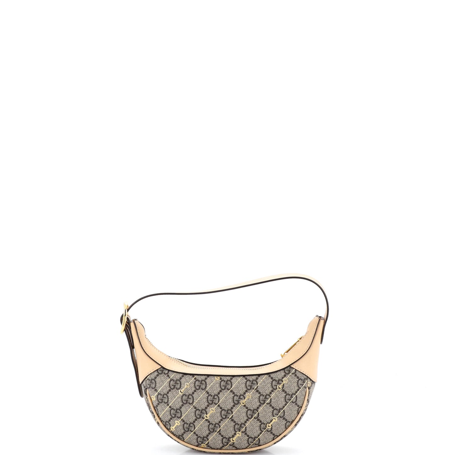 Gucci Ophidia Half Moon Print Mini Bag in GG Coated Canvas