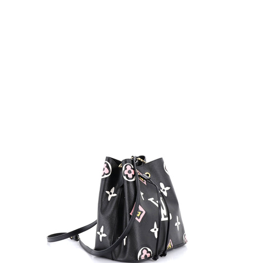 Louis Vuitton NeoNoe Handbag Wild at Heart Monogram Giant MM