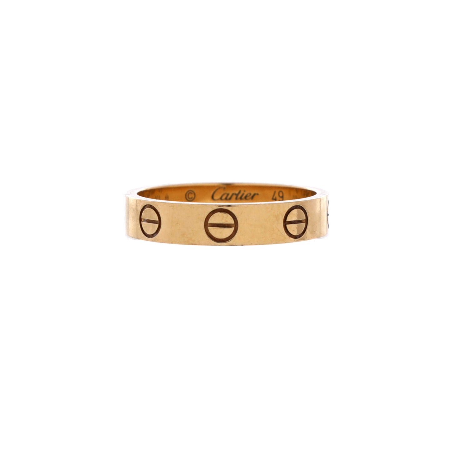 Cartier Love Wedding Band Ring in 18K Yellow Gold