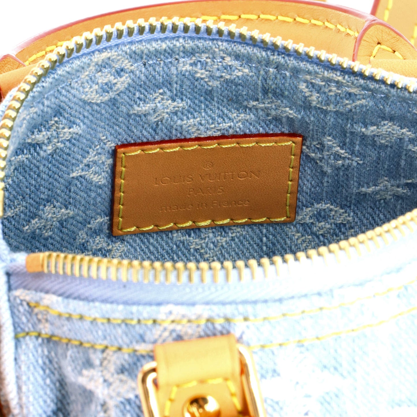 Louis Vuitton Speedy Bandouliere NM Bag Monogram Denim Sky Nano