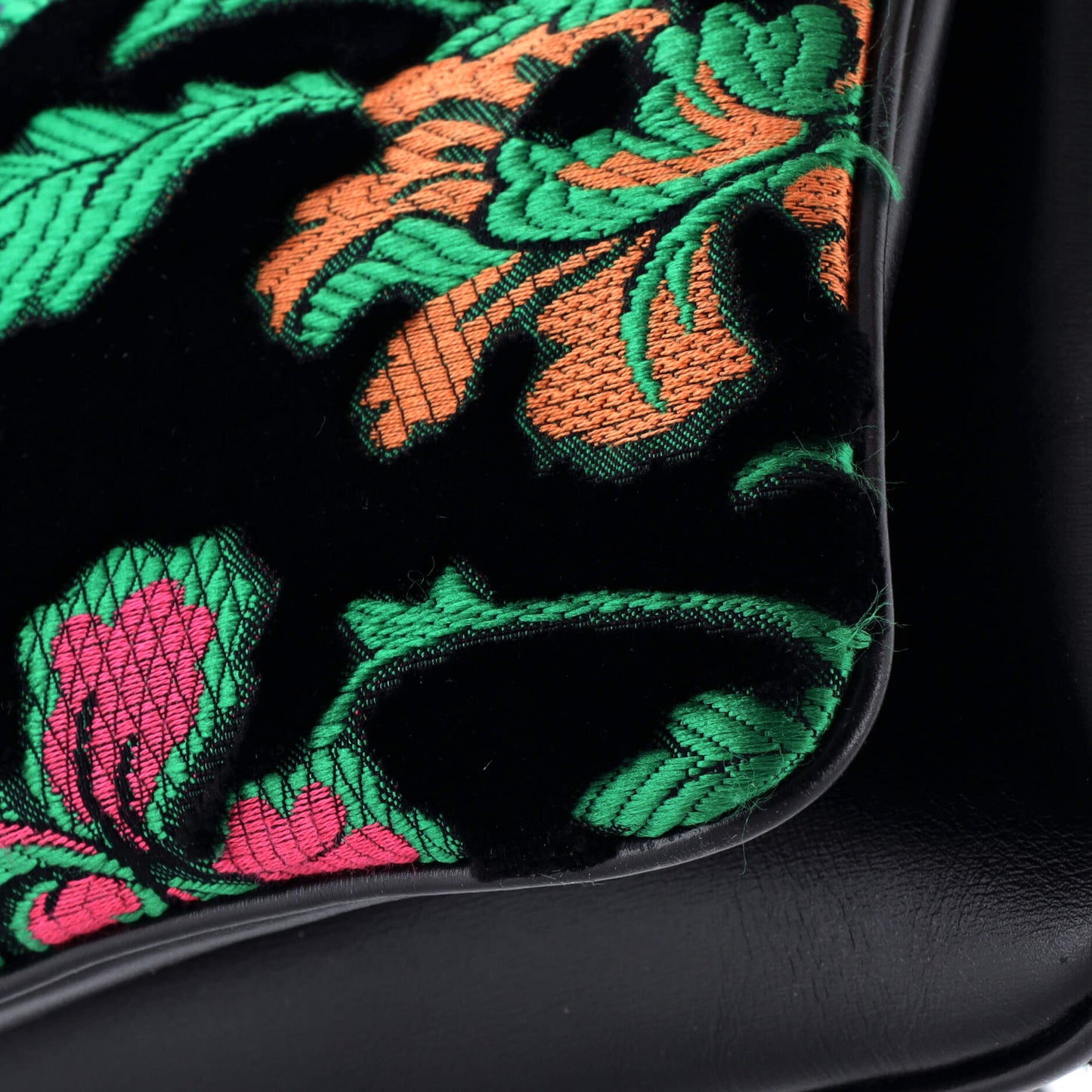 Gucci Arli Large Embroidered Jacquard Top Handle Bag