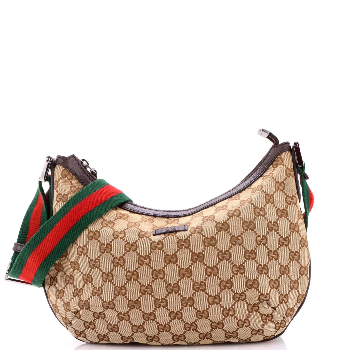 Gucci Half Moon Crossbody Bag in GG Canvas, Medium