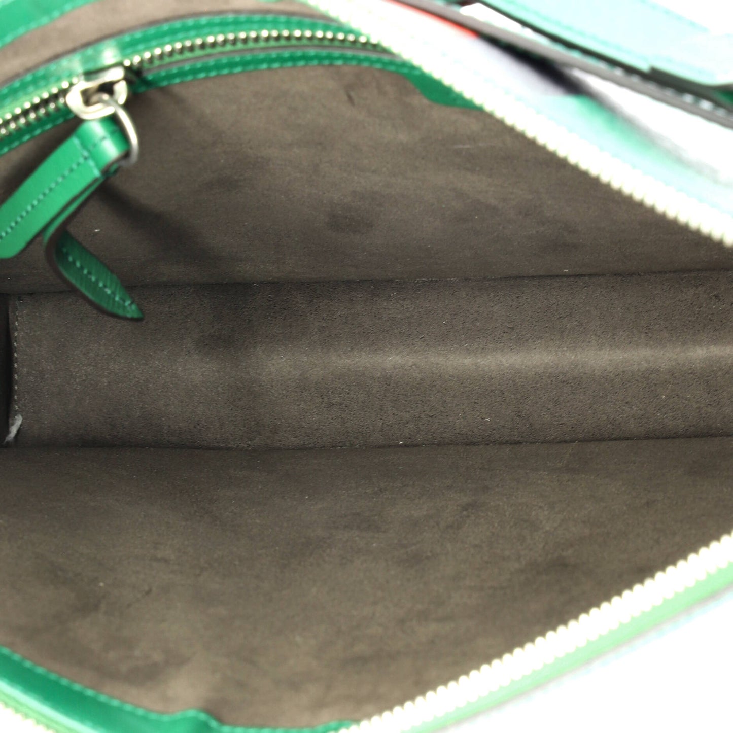 Gucci large snake print leather messenger bag