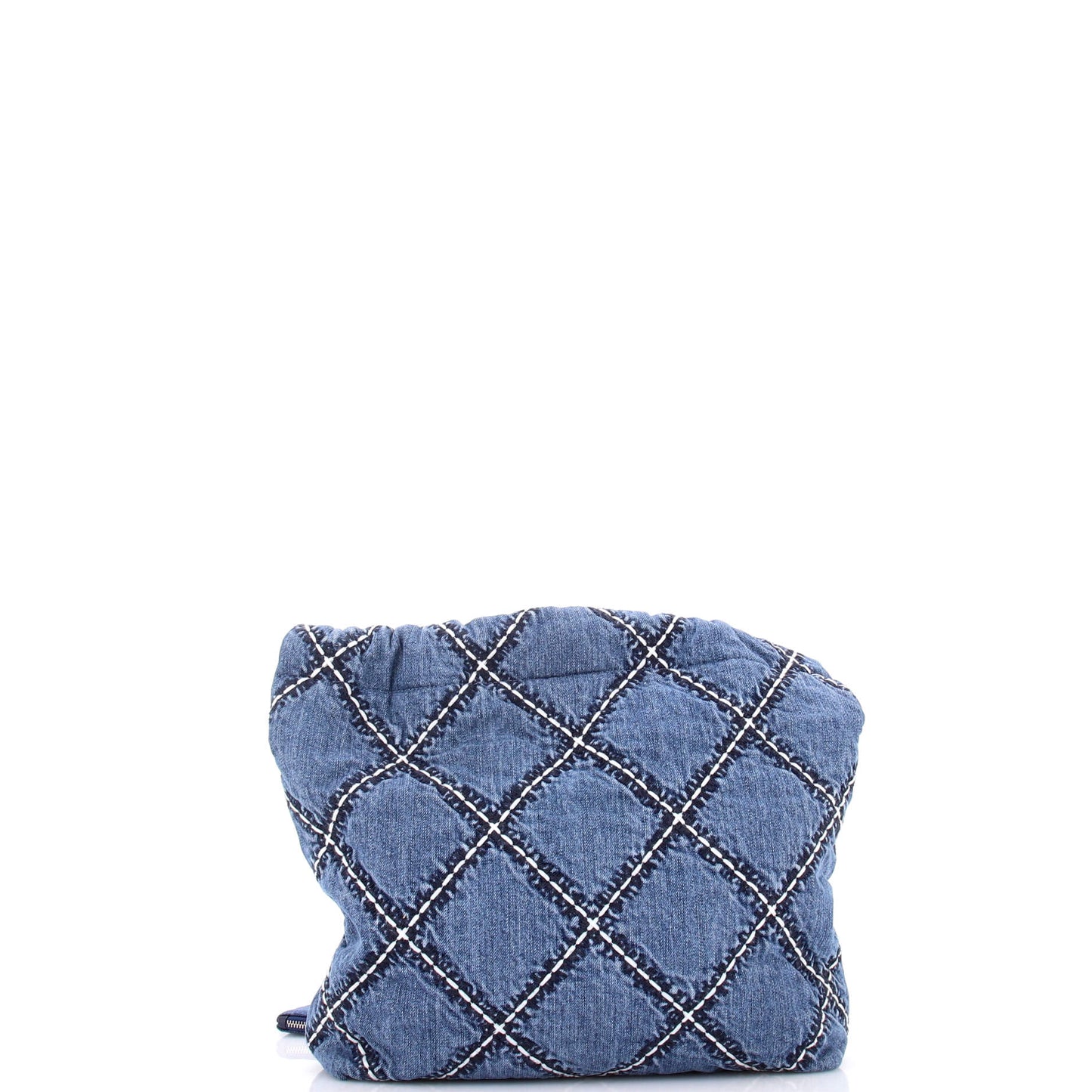 Chanel 22 Chain Hobo Bag, Quilted Stitch Denim, Small