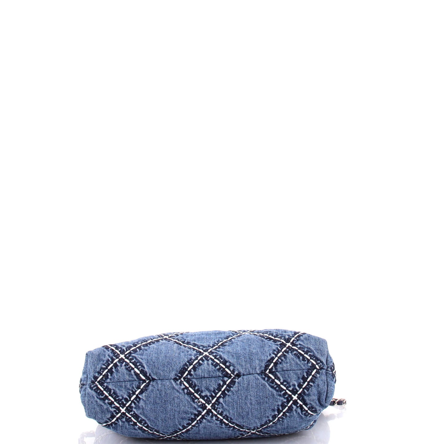 Chanel 22 Chain Hobo Bag, Quilted Stitch Denim, Small