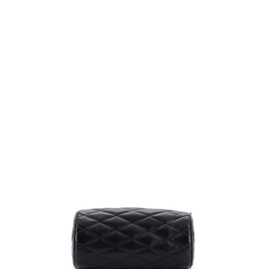 Saint Laurent Sade Tube Bag, Small, Quilted Leather