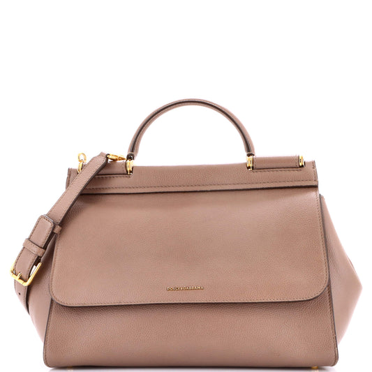 Dolce & Gabbana Miss Sicily Large Leather Bag