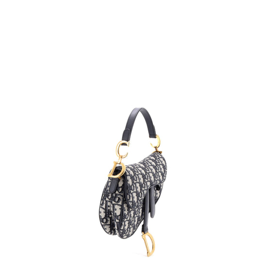 Christian Dior Saddle Handbag Oblique Canvas Mini