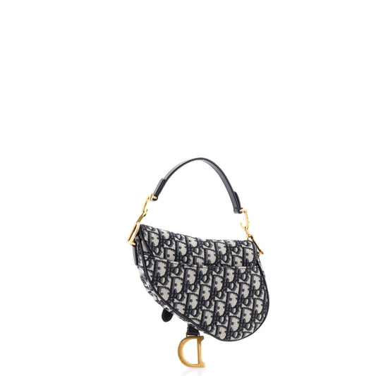 Christian Dior Saddle Handbag Oblique Canvas Mini