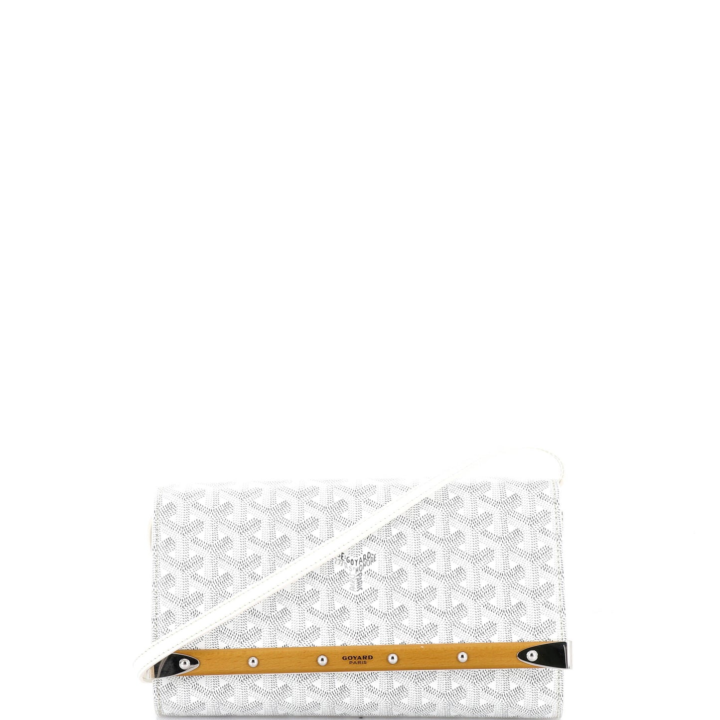 Goyard Monte Carlo Clutch with Strap, Coated Canvas, PM