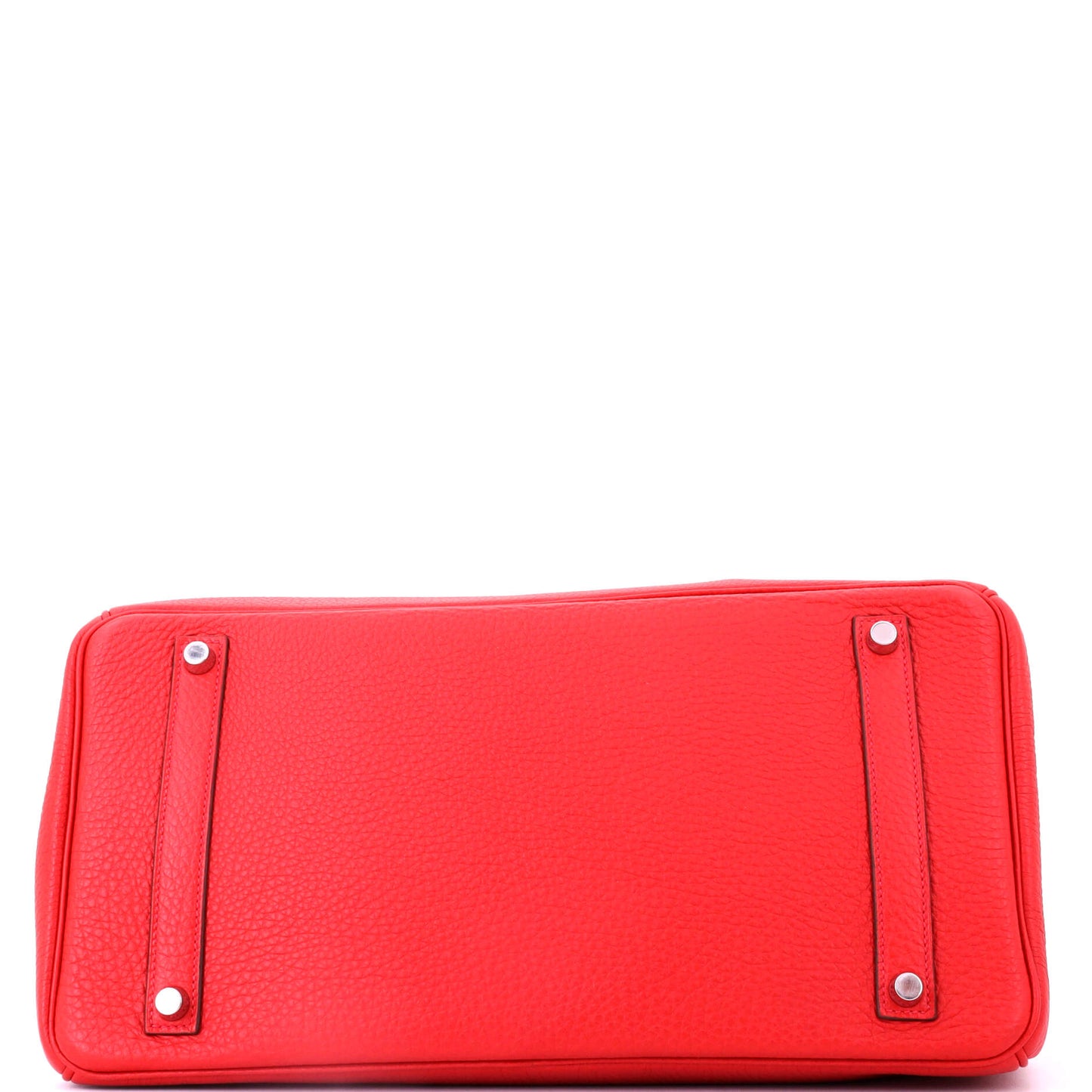 エルメス バーキン ハンドバッグ レッド トゴ パラジウム金具 35