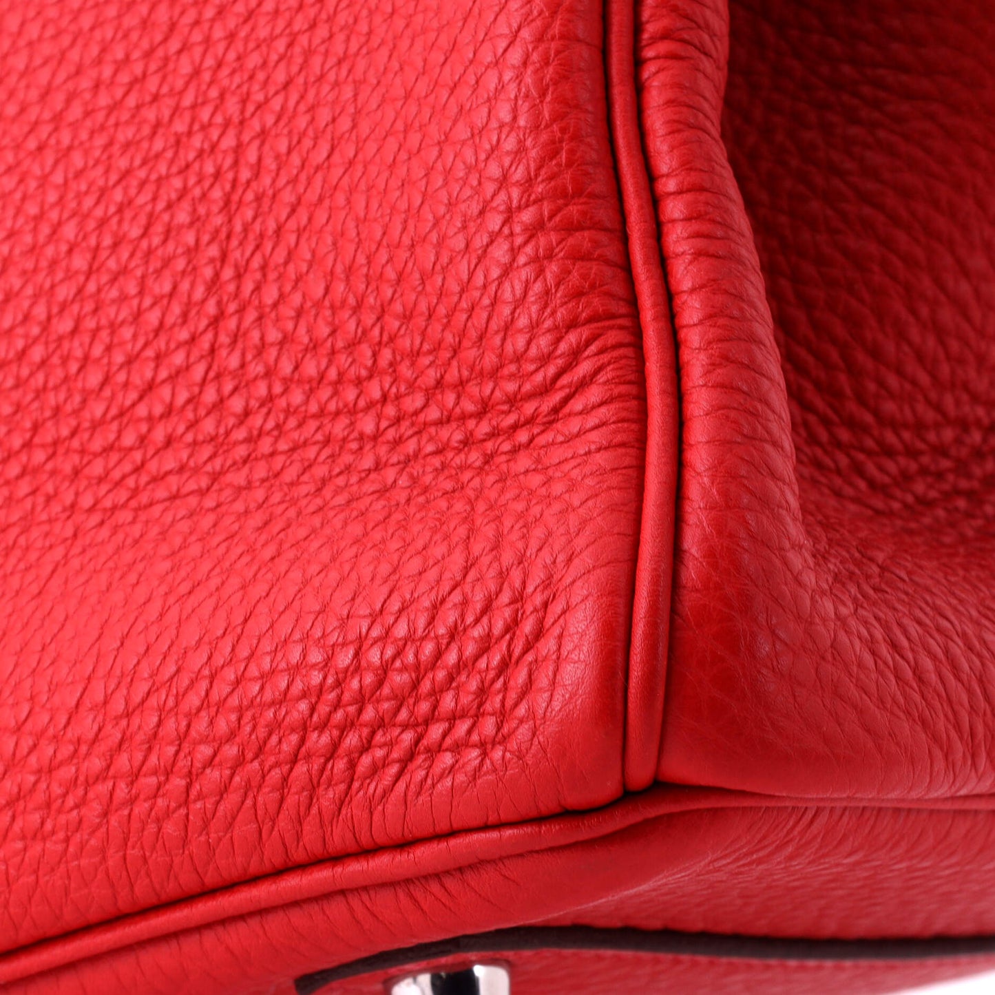 エルメス バーキン ハンドバッグ レッド トゴ パラジウム金具 35