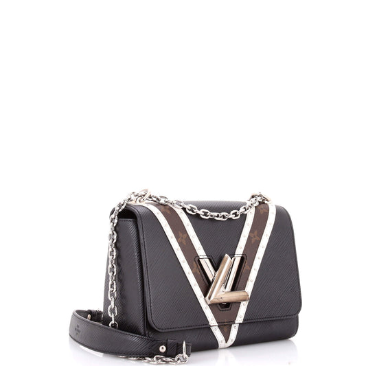 Louis Vuitton Twist Handbag in Epi Leather, Monogram Canvas and Studded Leather, MM