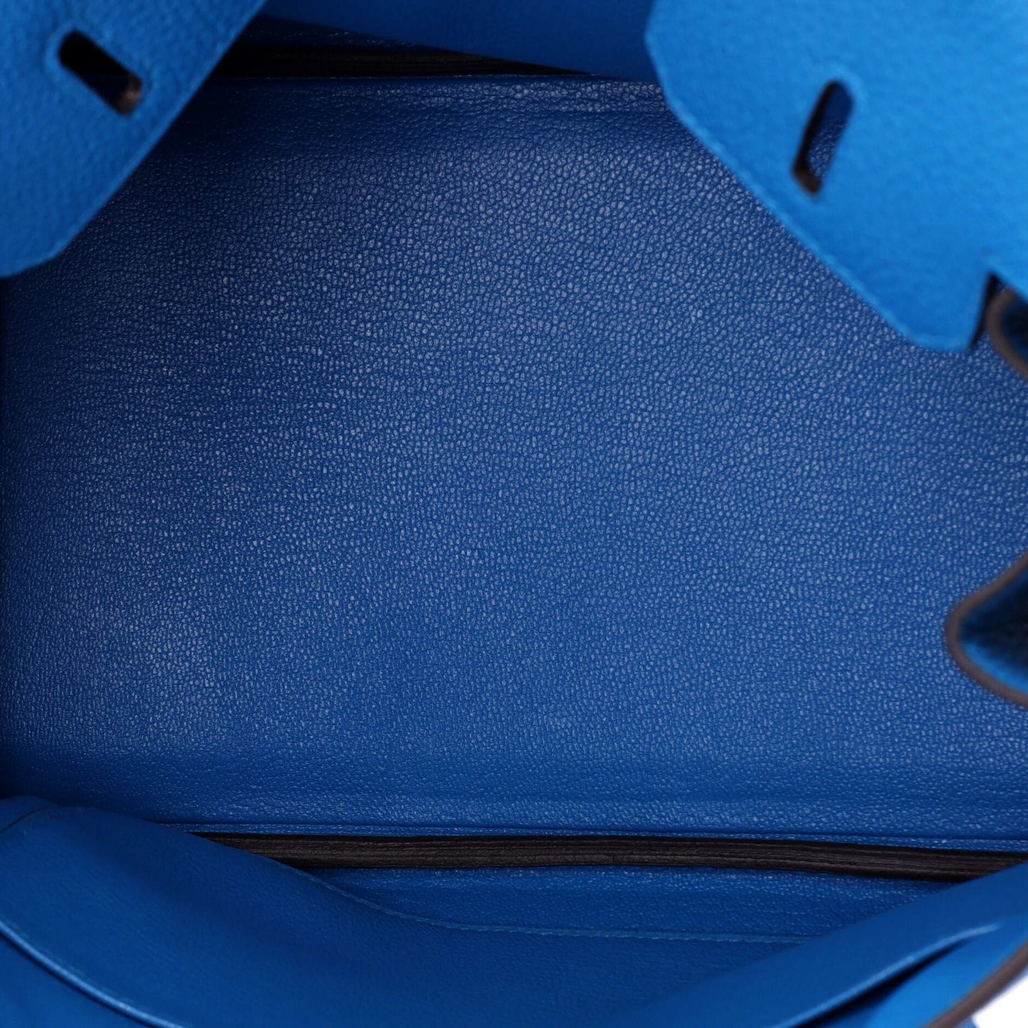 エルメス バーキン ハンドバッグ ブルー トゴ シルバー金具 25