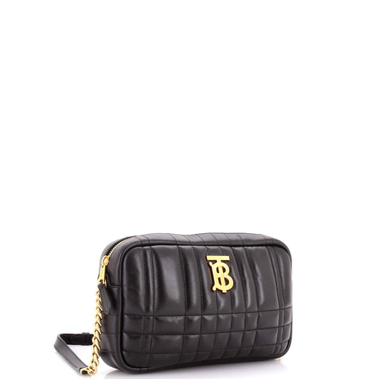 Burberry Lola Camera Bag in Quilted Leather, Small