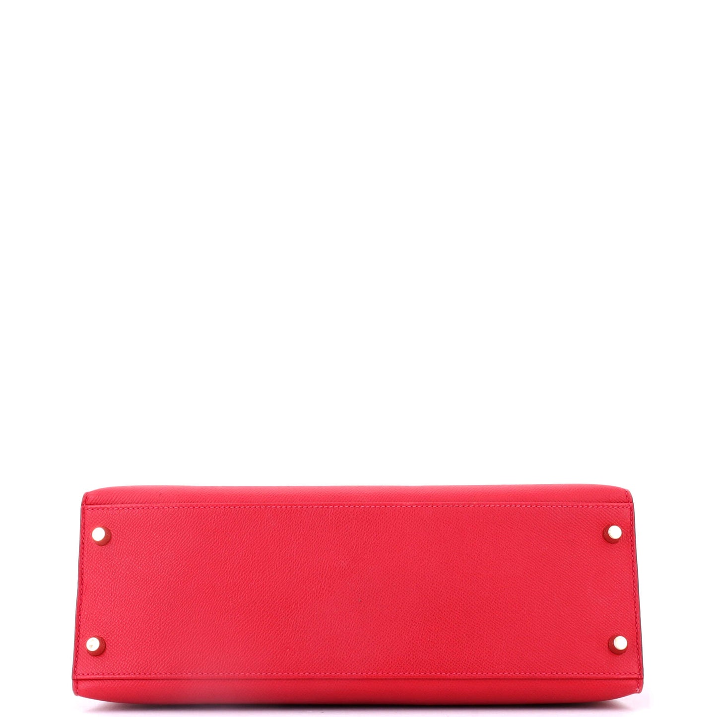 Hermès Kelly handbag, red Epson, gold hardware, size 32