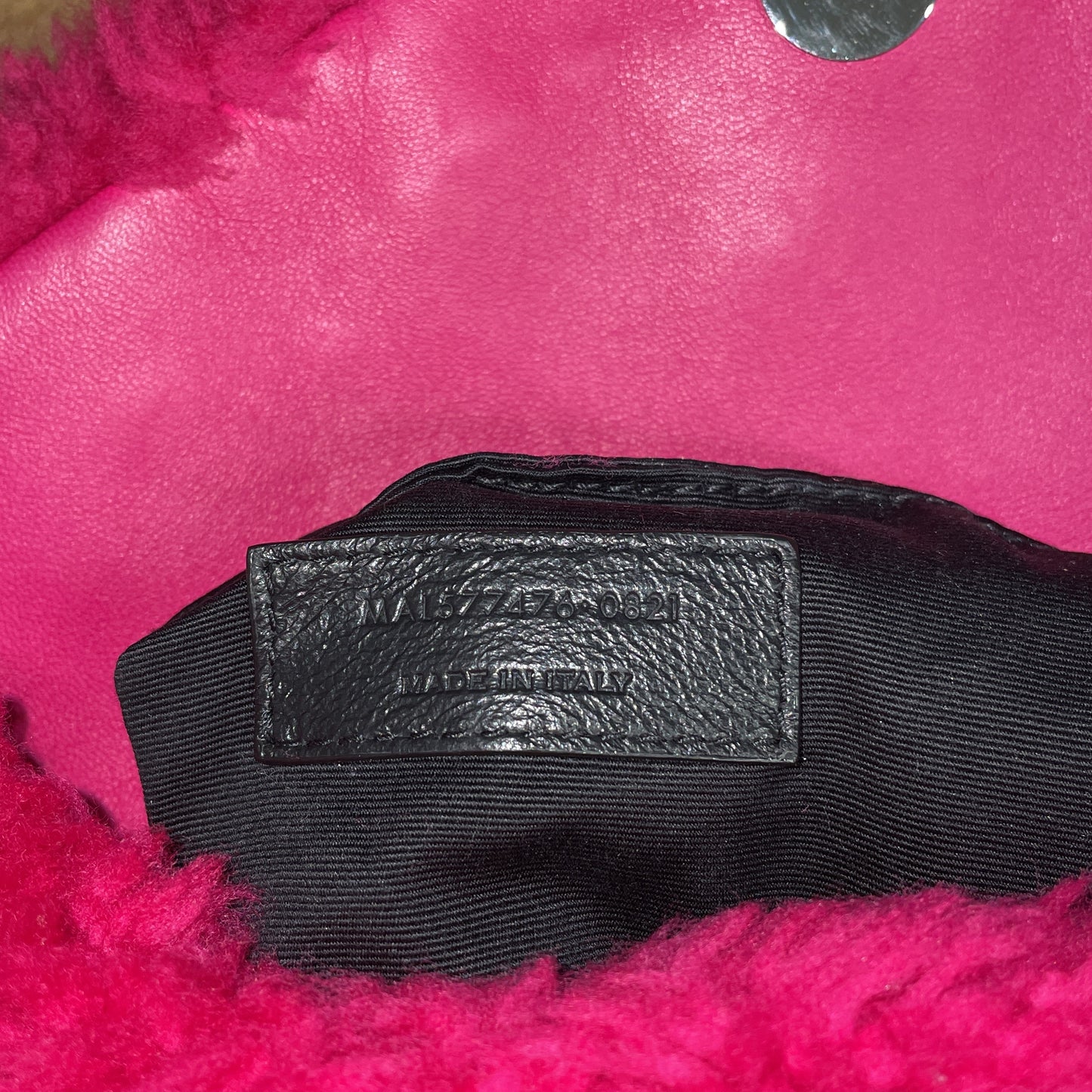 Saint Laurent Lulu Puffer Shoulder Bag, Small, Quilted Shearling