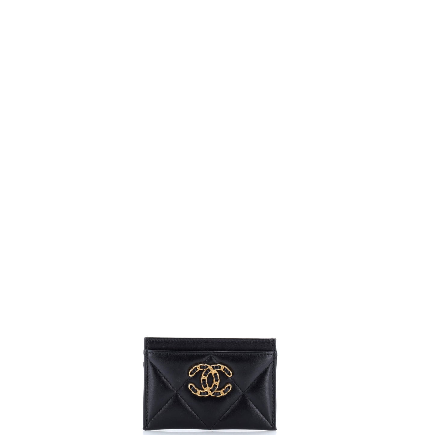 Chanel 19 Card Holder in Quilted Leather