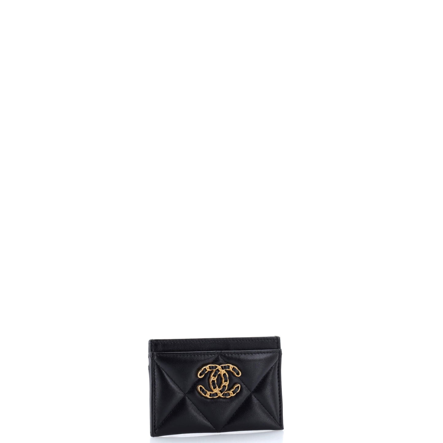 Chanel 19 Card Holder in Quilted Leather