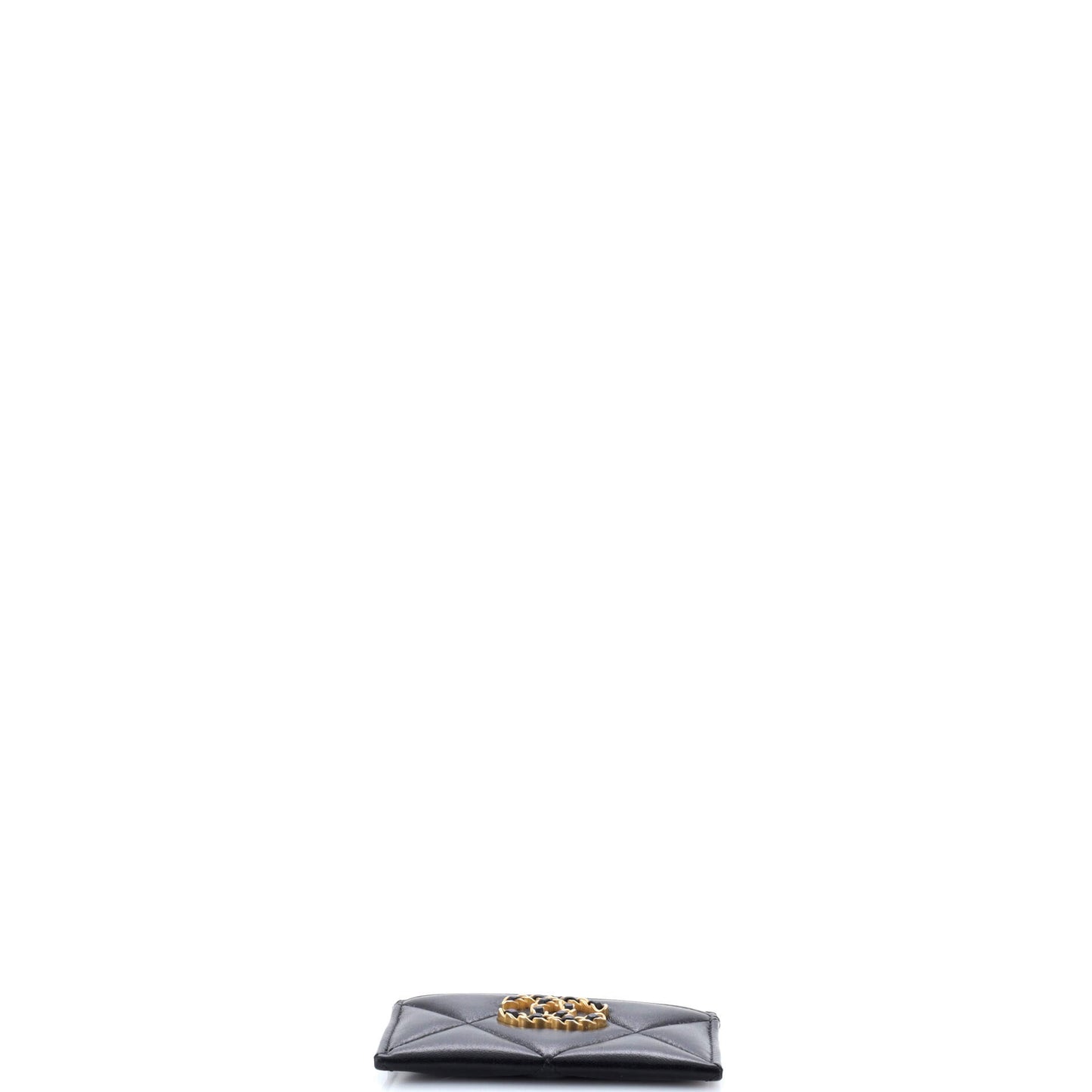 Chanel 19 Card Holder in Quilted Leather