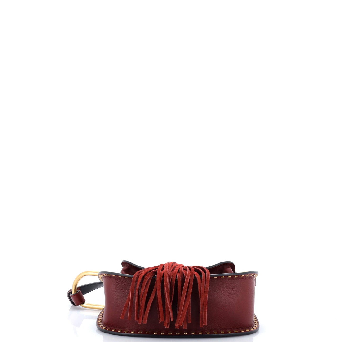 Chloe Hudson small whipstitch leather handbag