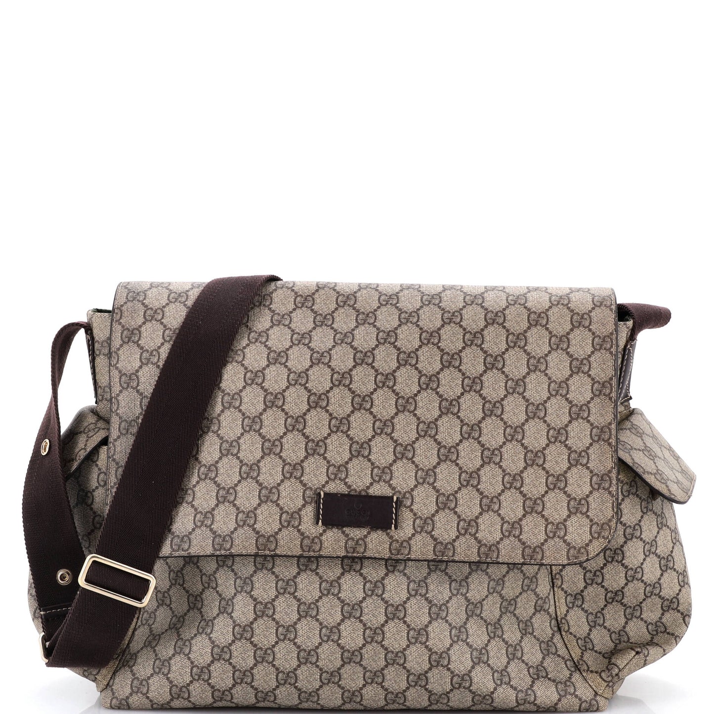 Gucci Diaper Bag in GG Coated Canvas