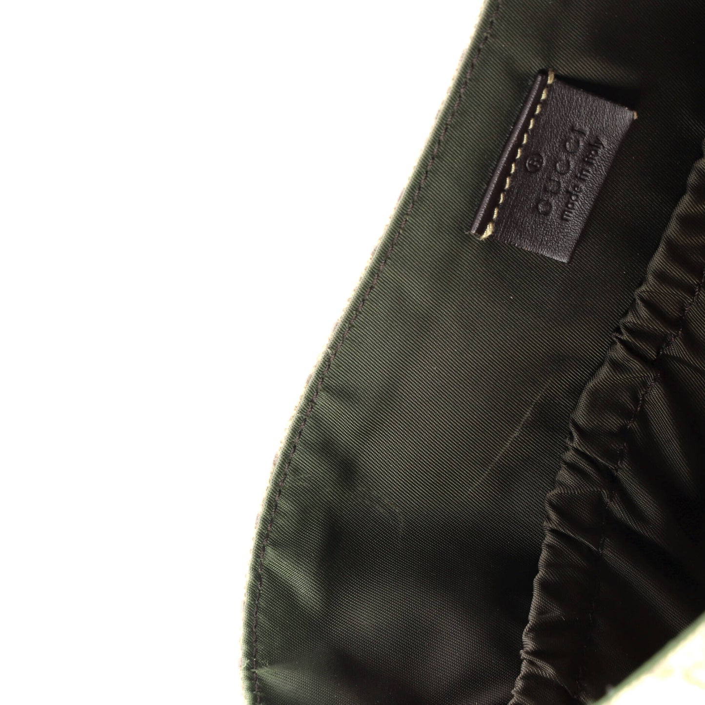 Gucci Diaper Bag in GG Coated Canvas