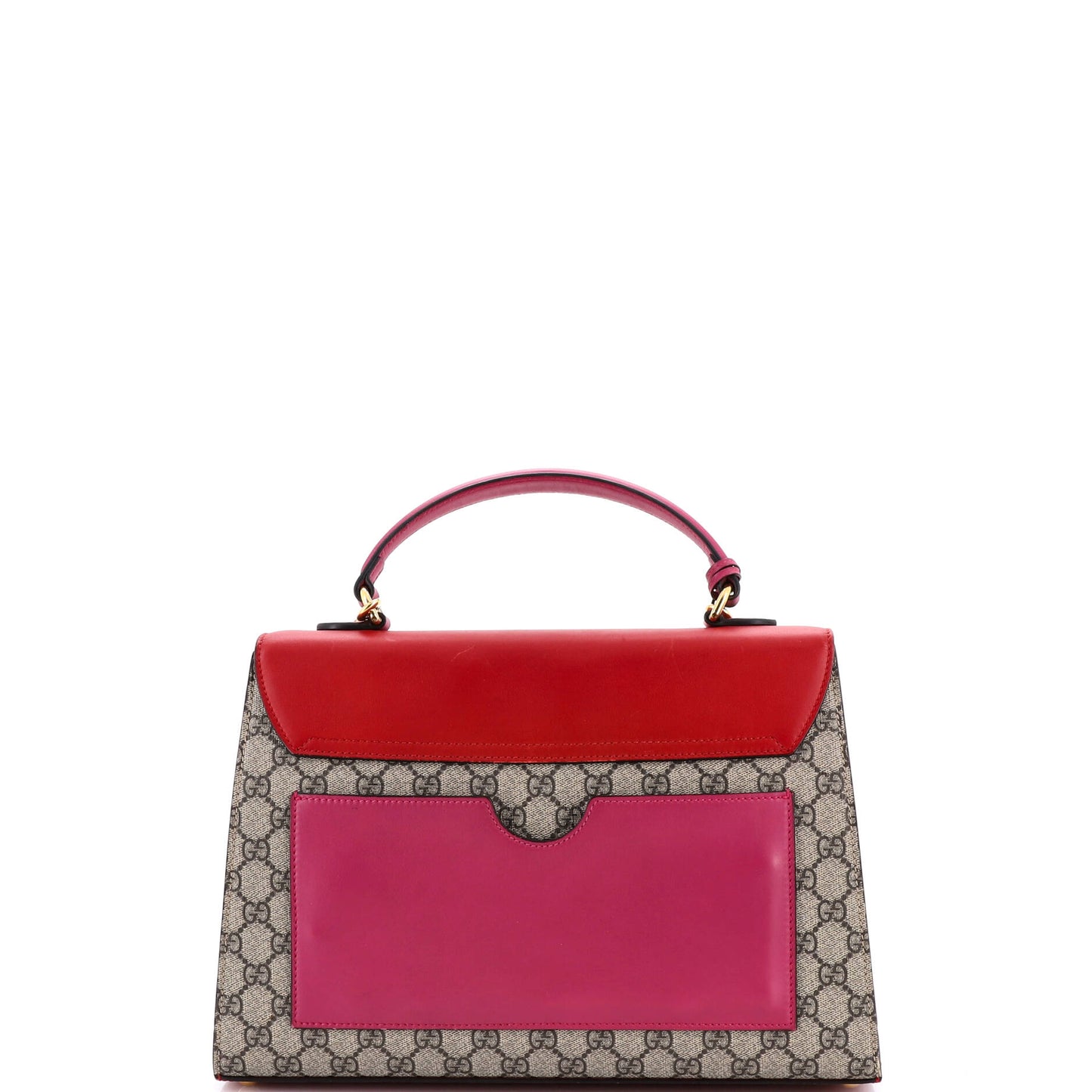 Gucci Padlock Top Handle Bag in GG Coated Canvas and Leather, Medium