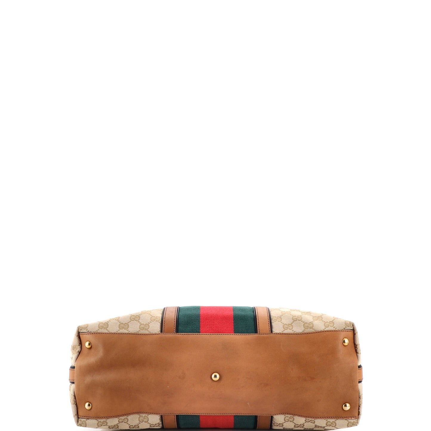 Gucci Rania Convertible Top Handle Bag in Web and GG Canvas, Medium